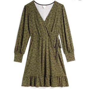 Kaileigh Pamela Knit Faux Wrap Dress size L